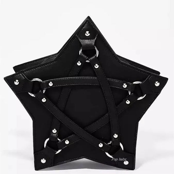 Nocturnia Pentagram Shield Harajuku Gothic Star Bag