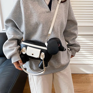 Sculptured Puppy Quirky Handbag