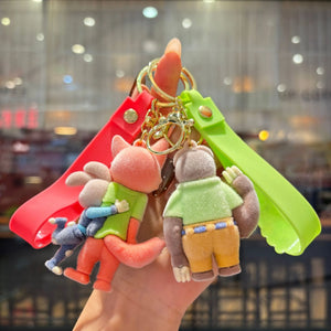 Zootopia Velvet Vibes Flocked Keychain