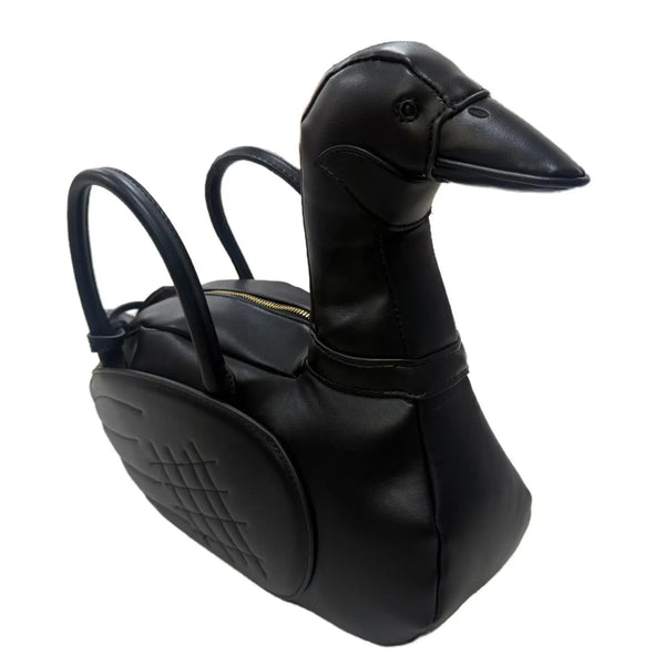 Nocturnia Black Swan 3D Statement Handbag
