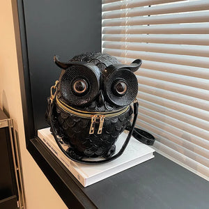 Athena Owl Nocturnal Satchel Handbag