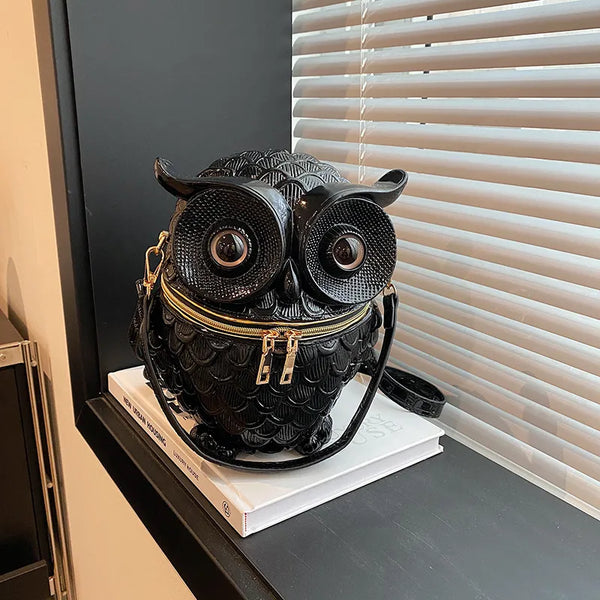 Athena Owl Nocturnal Satchel Handbag