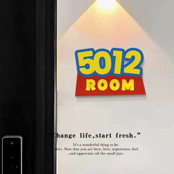 Toy Story Customised Light Luxury House Numbers
