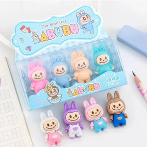 Standing Labubu Premium Erasers (Set of 4)