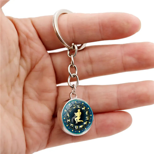 Celestial Zodiac Signs Luminous Keychain