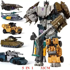 Black Mamba 5 in 1 Mega Transformers Figurines