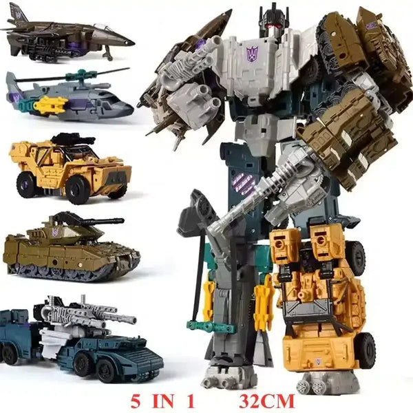 Black Mamba 5 in 1 Mega Transformers Figurines