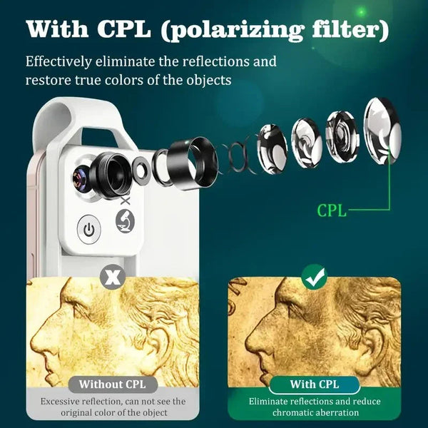 APEXEL 200X Phone Pocket Microscope