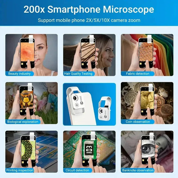 APEXEL 200X Phone Pocket Microscope