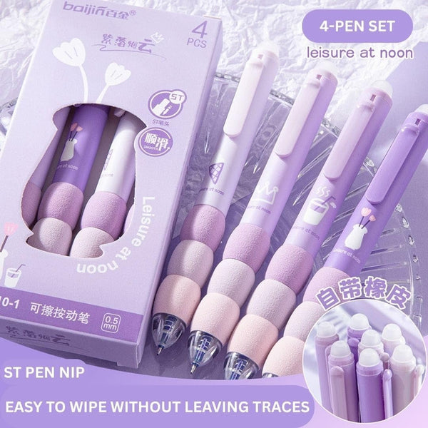 Kawaii Cloud Grip Erasable Gel Pen