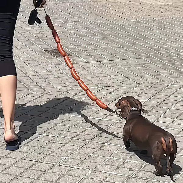 Frankfurter Link Novelty Sausage Pet Leash