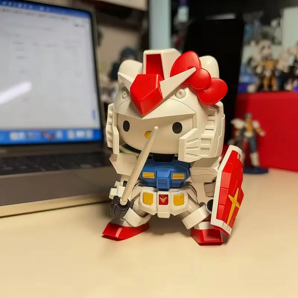 Hello Kitty Gundam Suit Mecha Series Figure