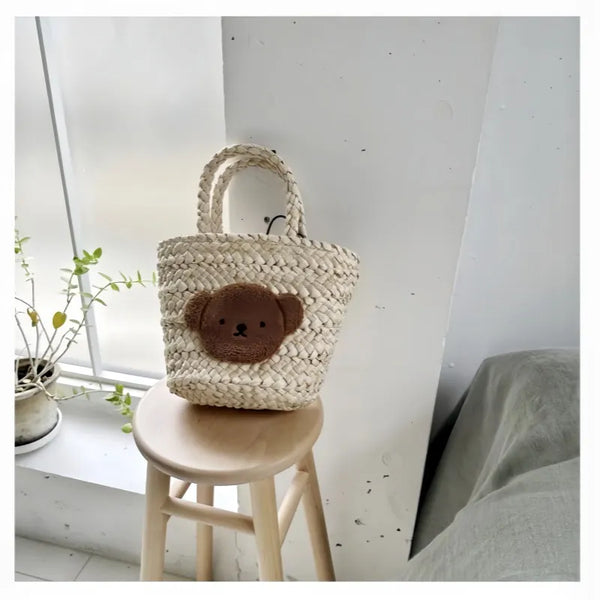 Miffy Meadow Woven Basket Bag