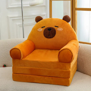 Kawaii Character Three-Fold Plush Sofa Bed
