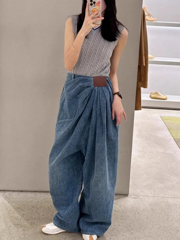 Art School Rebel Tie-Waist Jeans
