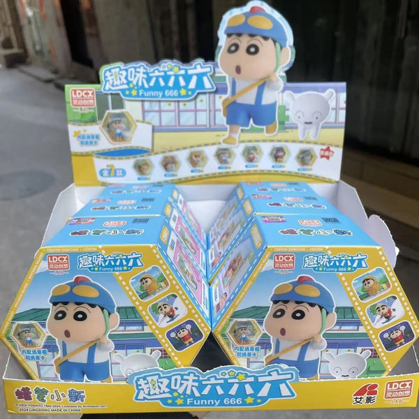 Shinchan Funny 666 Interlocking Diorama Mystery Box