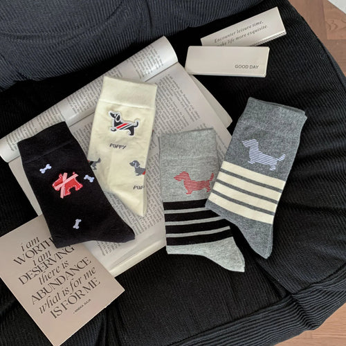 T-Brownie Preppy Pup Socks (Set of 4)