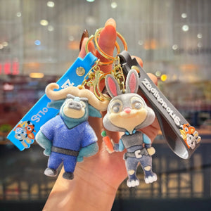 Zootopia Velvet Vibes Flocked Keychain