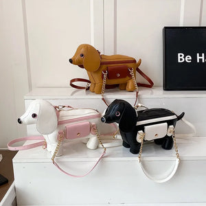 Sculptured Puppy Quirky Handbag