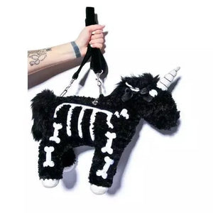 Nocturnia Phantom Stallion Plush Unicorn Bag