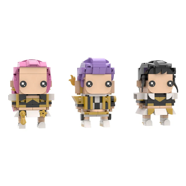 K-Pop Demon Hunters BrickHeadz MOC Building Set