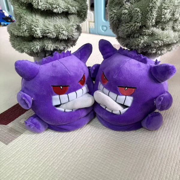 Gengar Tongue Out Novelty Slippers