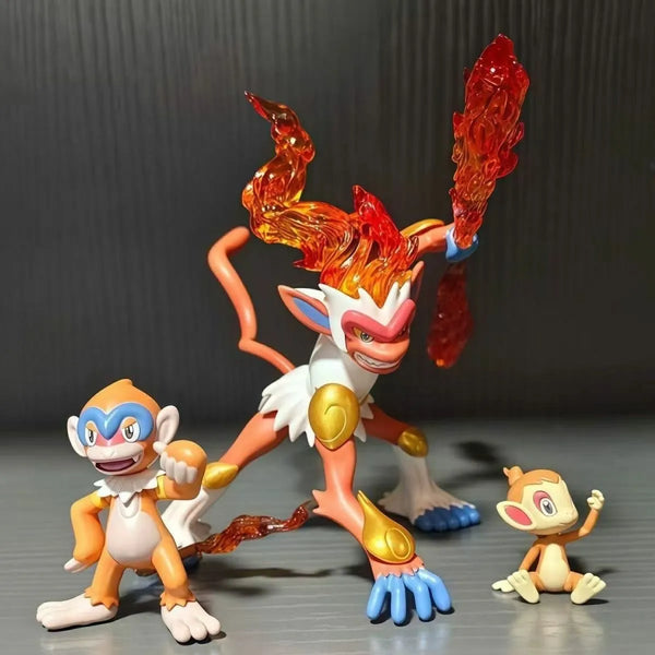 Infernape & Blaziken Evolution Line Figures (Set of 3)