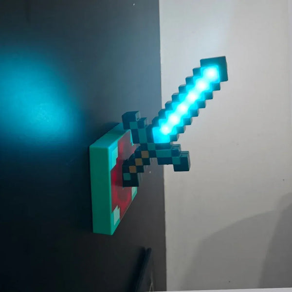 Minecraft Magnetic Pixel Sword & Torch