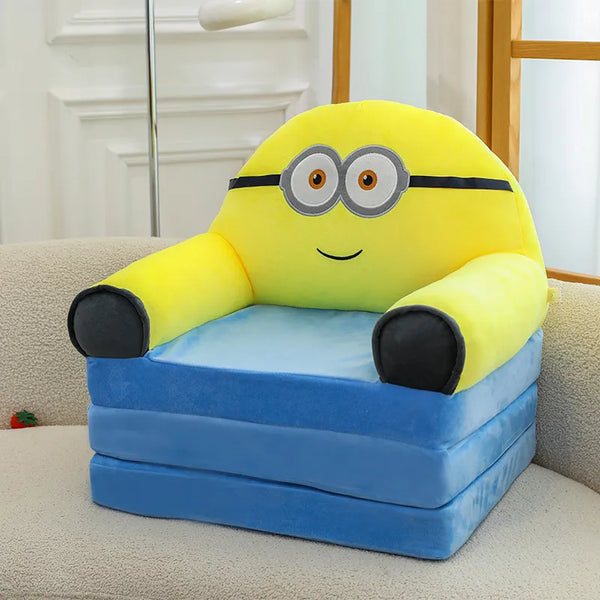Kawaii Character Three-Fold Plush Sofa Bed