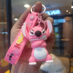 Stitch & Angel Ohana Fun 3D Keychain