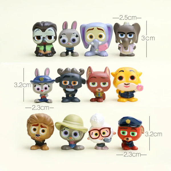 Zootopia 2 Crazy Animal Figures (Set of 12)
