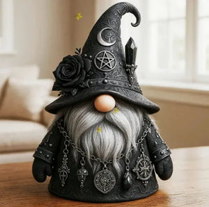 Gothic Wiccan Wizard Dwarf Figure
