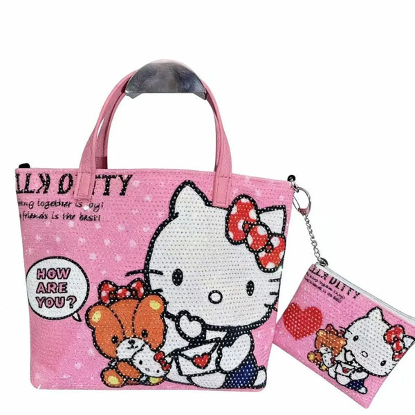 Sanrio Rhinestone-Print Hello Kitty Bag