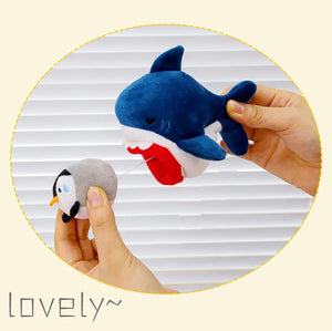 Shark Penguin Pop Plush Keychain