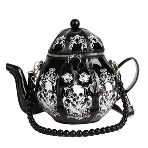 Nocturnia Gothic Brew Skull Teapot Bag