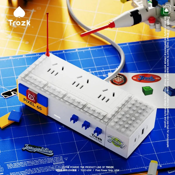 Trozk TI02 Building Blocks 65W Power Strip