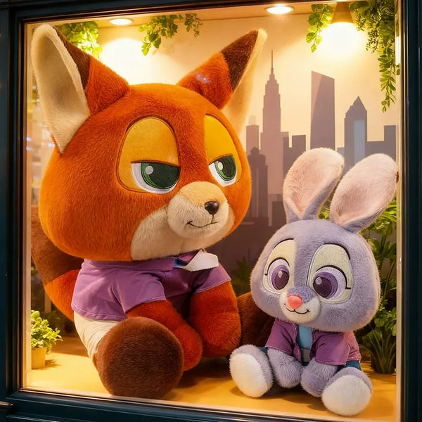 Zootopia Judy & Nick Purple Jacket Plush
