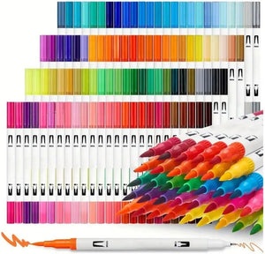 Chromatic 60-Color Dual Tip Brush Pen Set
