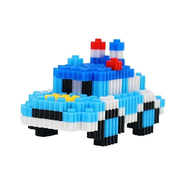 Bricks Police Car Micro Blocks