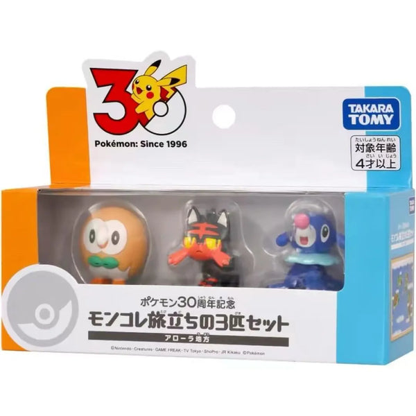TOMY Moncolle Pokemon 30th Anniversary Trio Packs