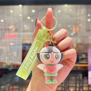 Cry Baby Velvet Fuzz Flocked Keychain