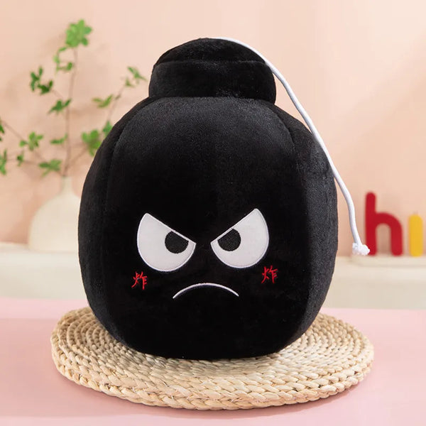 Retro Comic-Style Bomb Plush