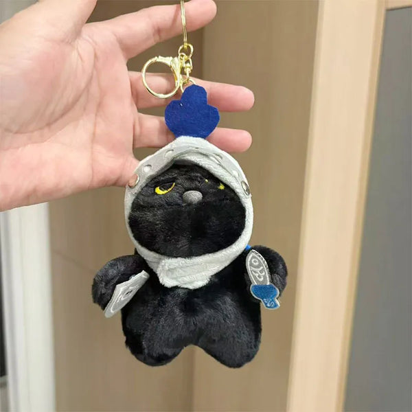 Shadow Cat Knight Plush Keychain