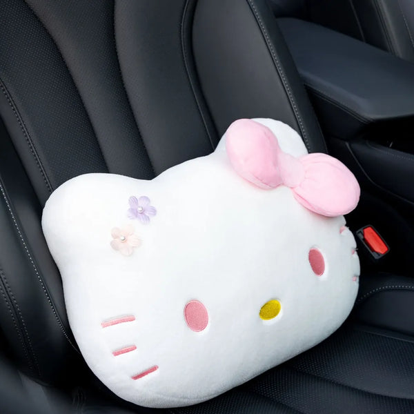 Hello Kitty Pastel Floral Premium Belt & Car Pillow