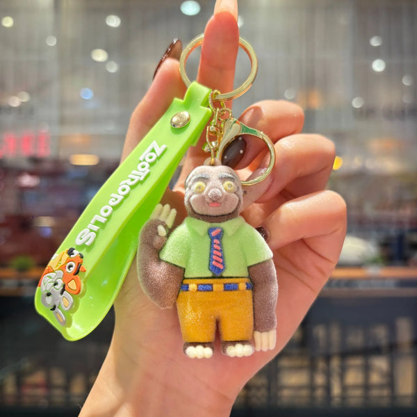Zootopia Velvet Vibes Flocked Keychain