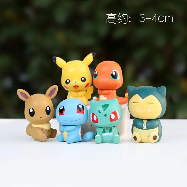 Pokemon Q-Version Starter Figures (Set of 6)