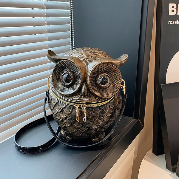 Athena Owl Nocturnal Satchel Handbag