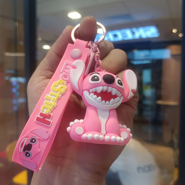 Stitch & Angel Ohana Fun 3D Keychain