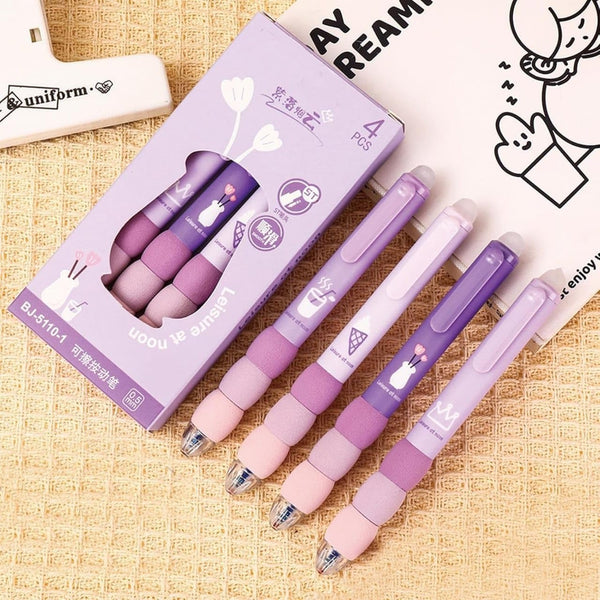 Kawaii Cloud Grip Erasable Gel Pen