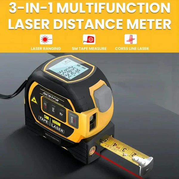 Precision Pro 3-in-1 Laser Measuring Tape